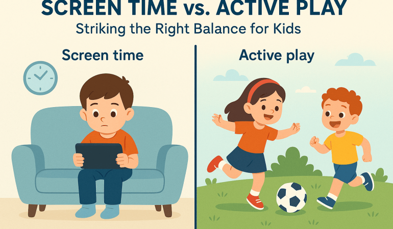Screen Time vs. Active Play Finding the Right Balance for Kids