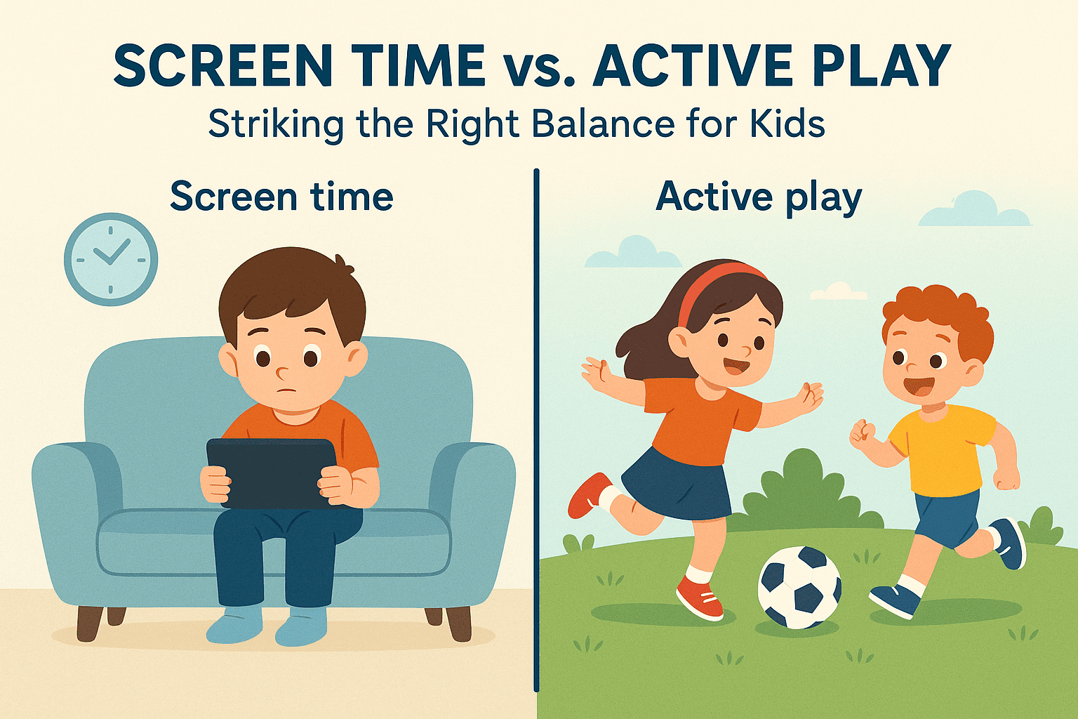 Screen Time Vs Active Play Finding The Right Balance For Kids
