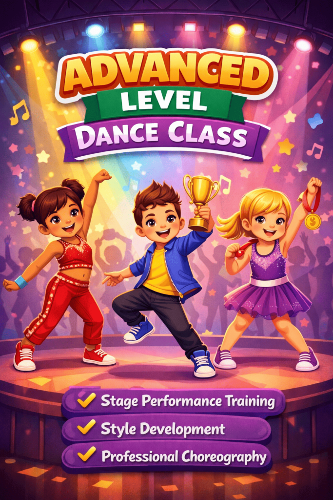 Advanced dance skills on stage